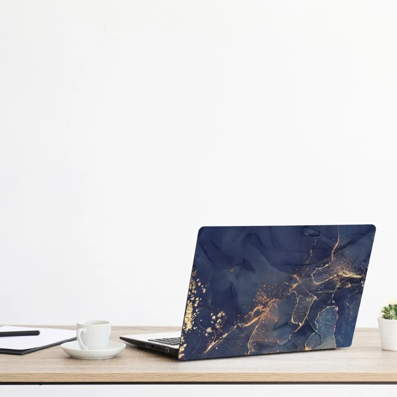 Naklejka na laptopa marmurkowanie ebru w żywych kolorach – Wallissimo®