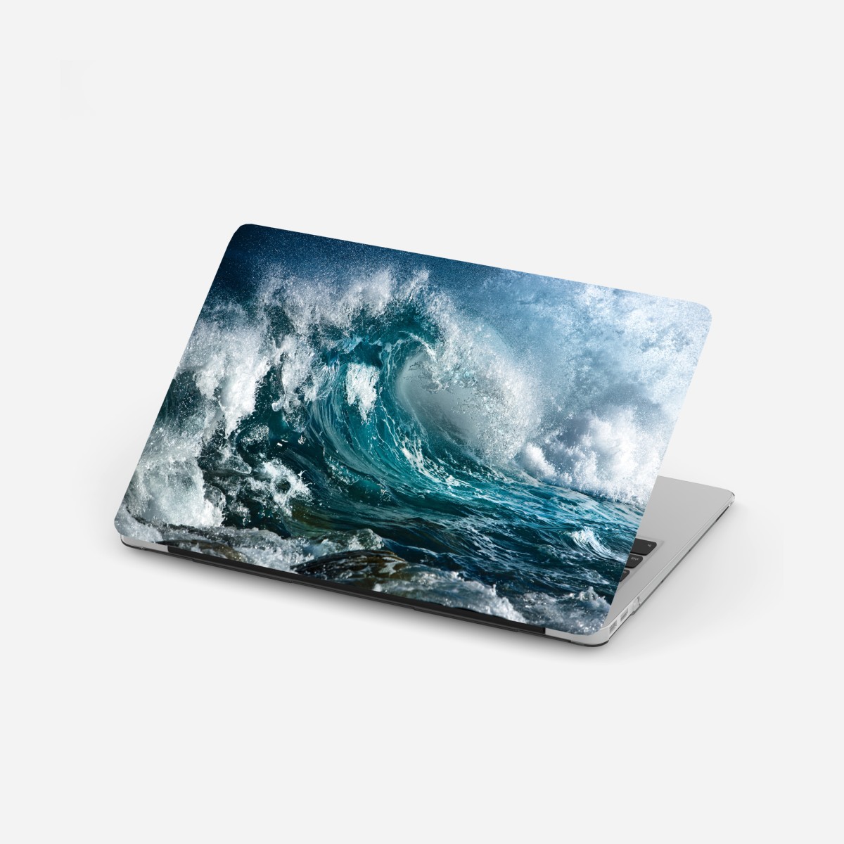 Laptop sticker turquoise ocean wave in motion