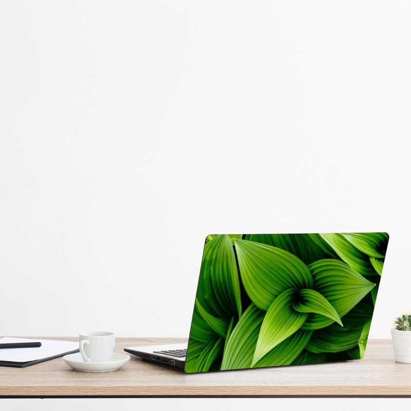 Naklejka na laptopa turkusowy geometryczny motyw łezki – Wallissimo®