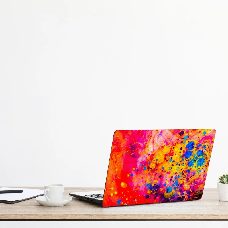 Naklejka na laptopa delikatny botaniczny rysunek kwiatowy – Wallissimo®