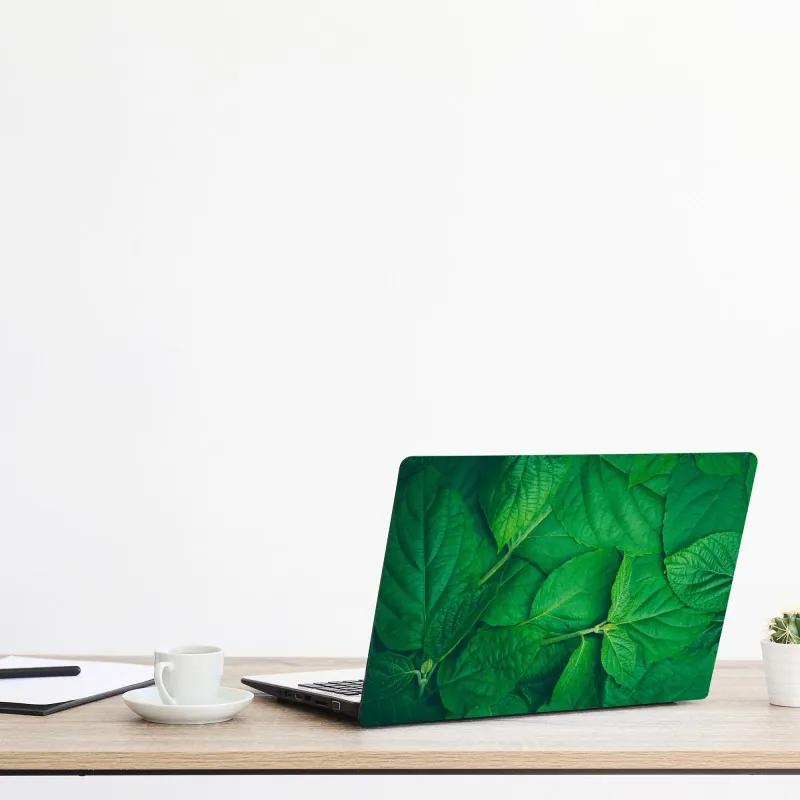 Naklejka na laptopa turkusowo-żółty abstrakcyjny wzór – Wallissimo®