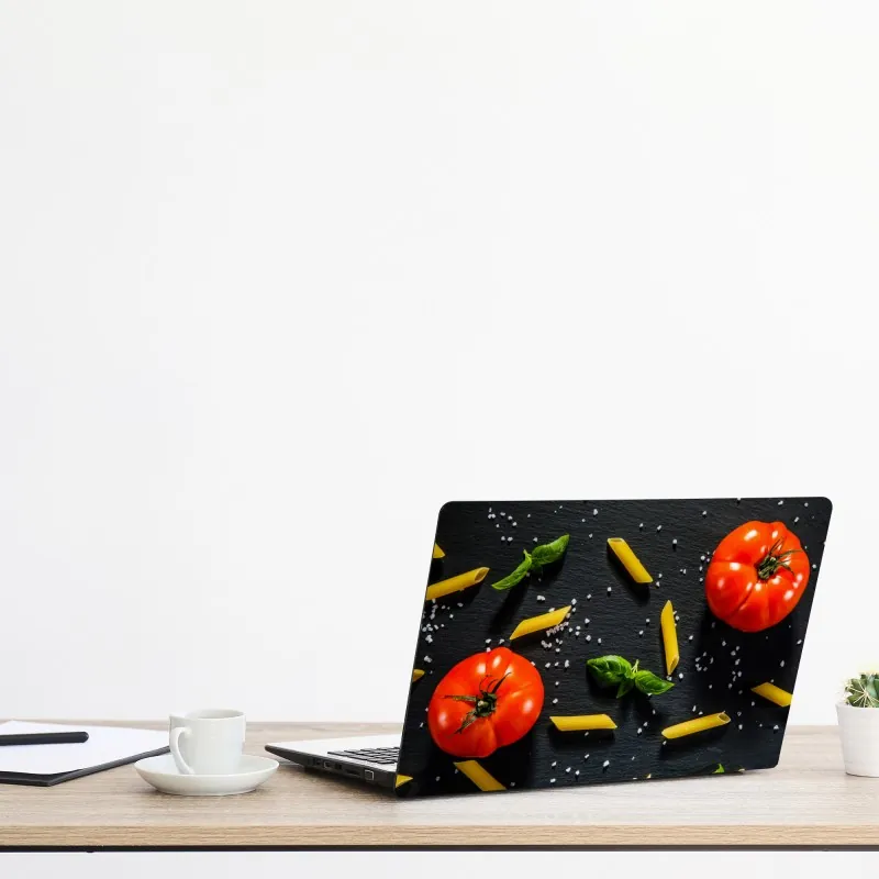 Naklejka na laptopa nocny marmur ze złotymi żyłkami – Wallissimo®