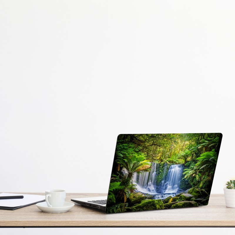 Naklejka na laptopa delikatny botaniczny rysunek kwiatowy – Wallissimo®