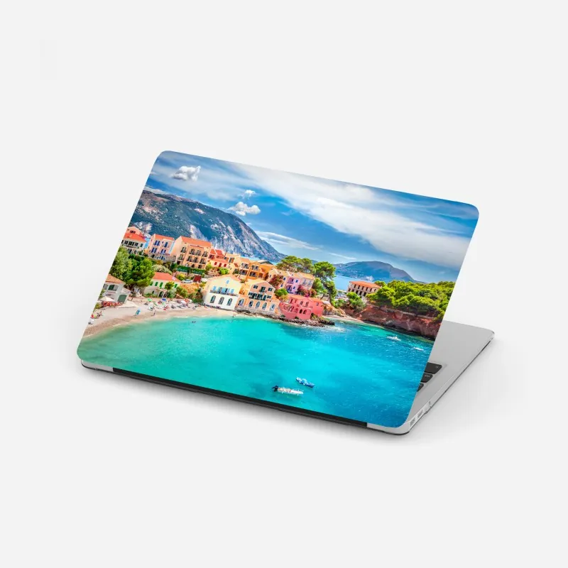 Naklejka na laptopa Assos nadmorska sceneria, Kefalonia