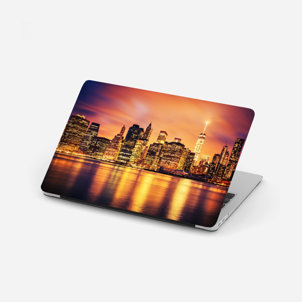 Laptop sticker New York skyline at sunset