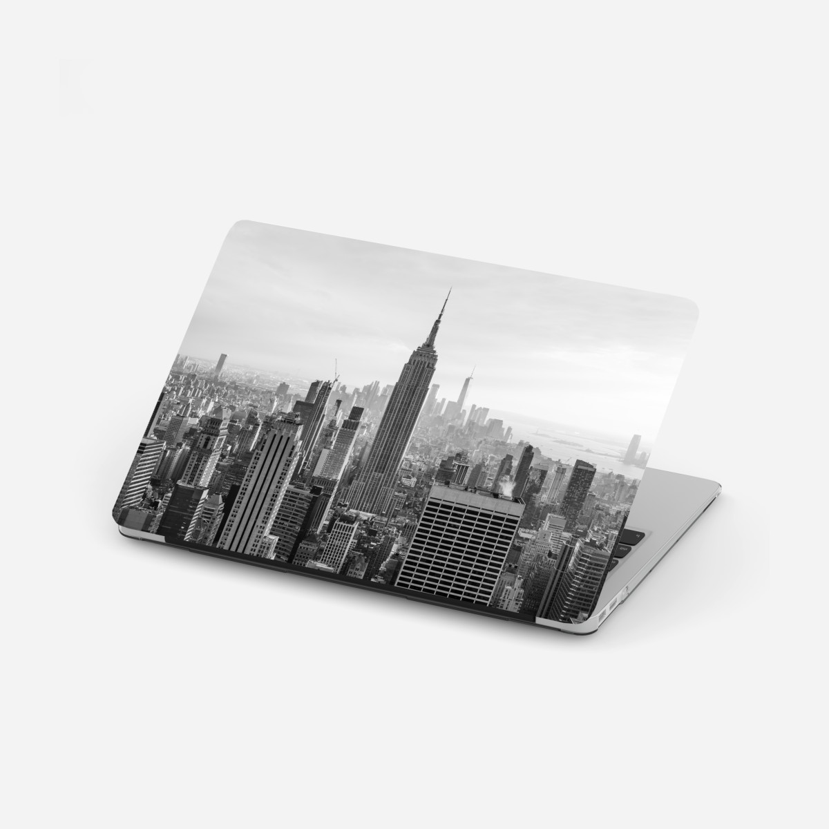 Laptop sticker New York skyline in black and white
