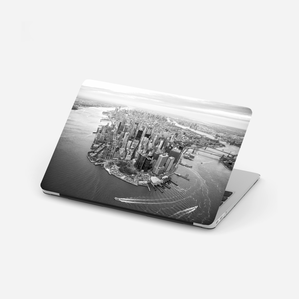 Laptop sticker Manhattan skyline aerial view