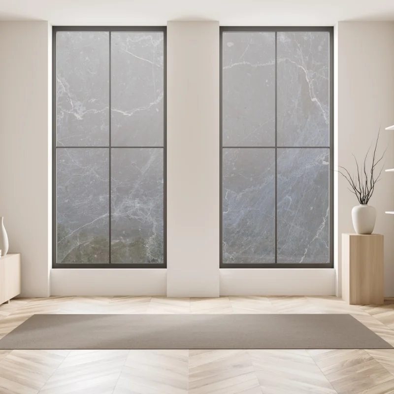 Naklejka na okno turkusowo-złota abstrakcja płynna – Wallissimo®