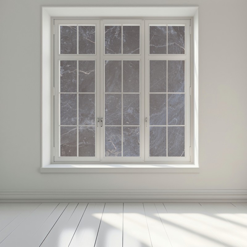 Naklejka na okno ciemna faktura marmuru z niebieskimi żyłkami – Wallissimo® Naklejka na okno ciemna faktura marmuru z niebieskimi żyłkami – Wallissimo®