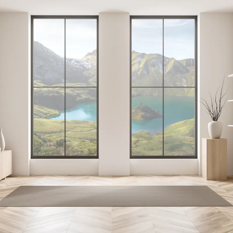 Naklejka na okno głęboki niebieski marmur abstrakcja – Wallissimo®