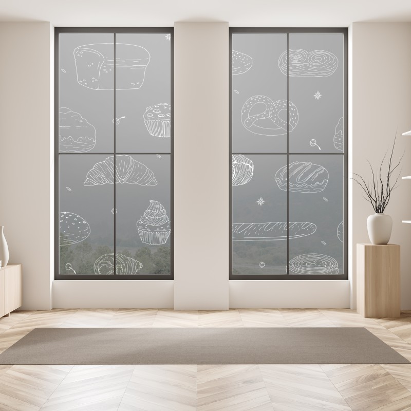 Naklejka na okno Rogue River jesienne odbicia – Wallissimo®