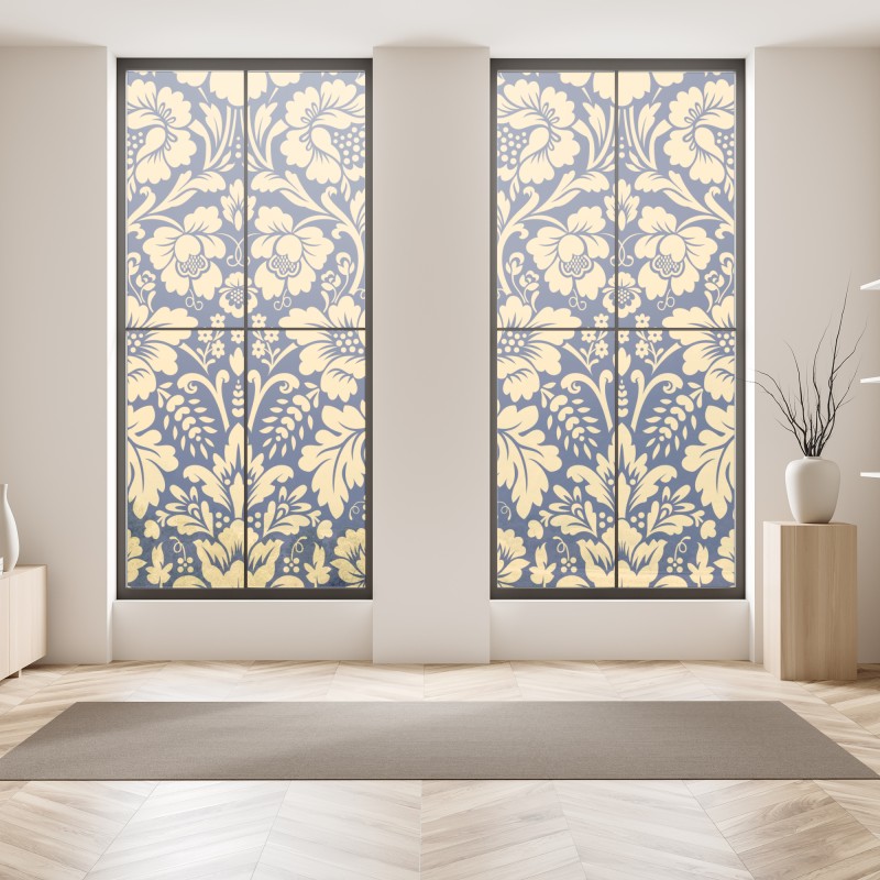 Naklejka na okno trzy dmuchawce na turkusowym tle – Wallissimo®