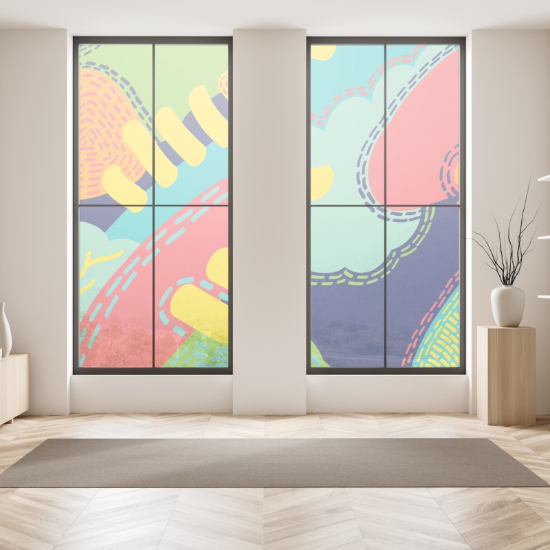 Naklejka na okno ciepły zachód słońca nad zabytkowymi dachami miasta – Wallissimo®