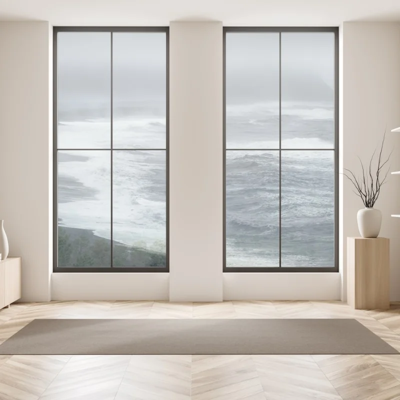 Naklejka na okno trzy dmuchawce na turkusowym tle – Wallissimo®