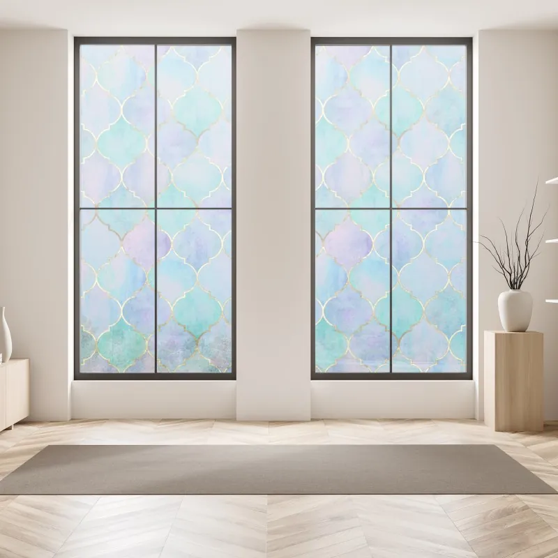 Naklejka na okno majestatyczny Matterhorn odbity w alpejskim jeziorze – Wallissimo®