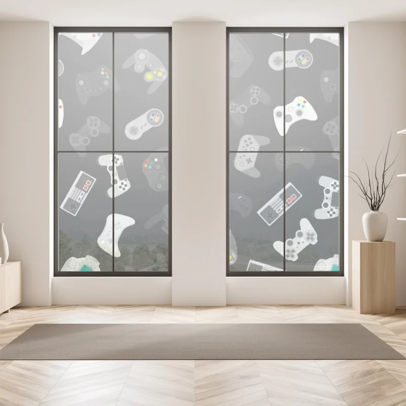 Naklejka na okno bukiet czerwonych róż w zbliżeniu – Wallissimo®