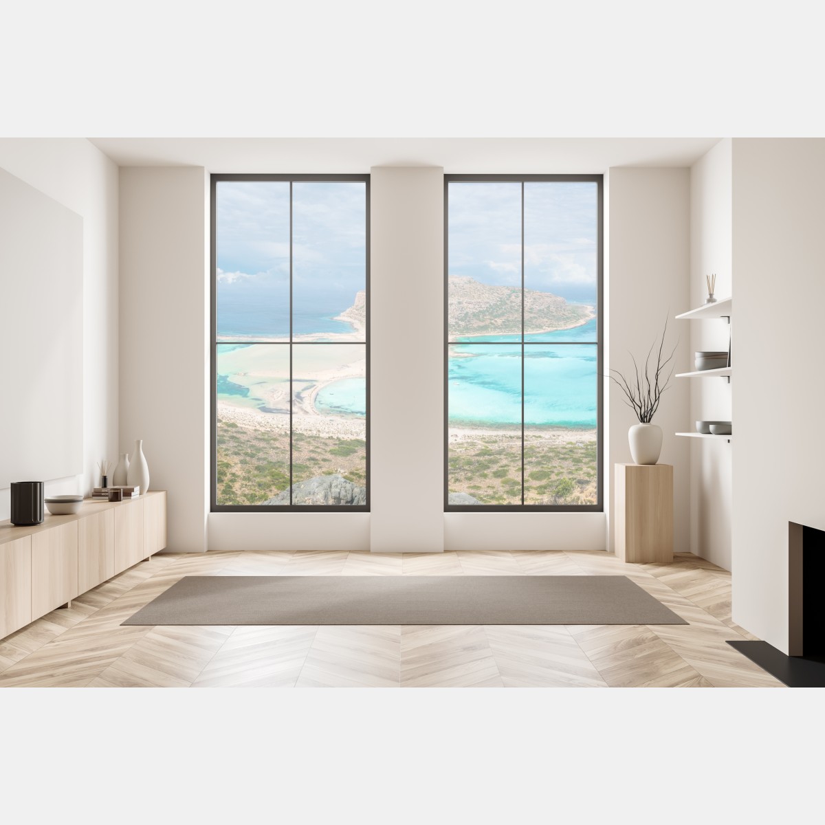 Naklejka na okno Balos Lagoon, Kreta panoramiczny widok na plażę – Wallissimo® Naklejka na okno Balos Lagoon, Kreta panoramiczny widok na plażę – Wallissimo®