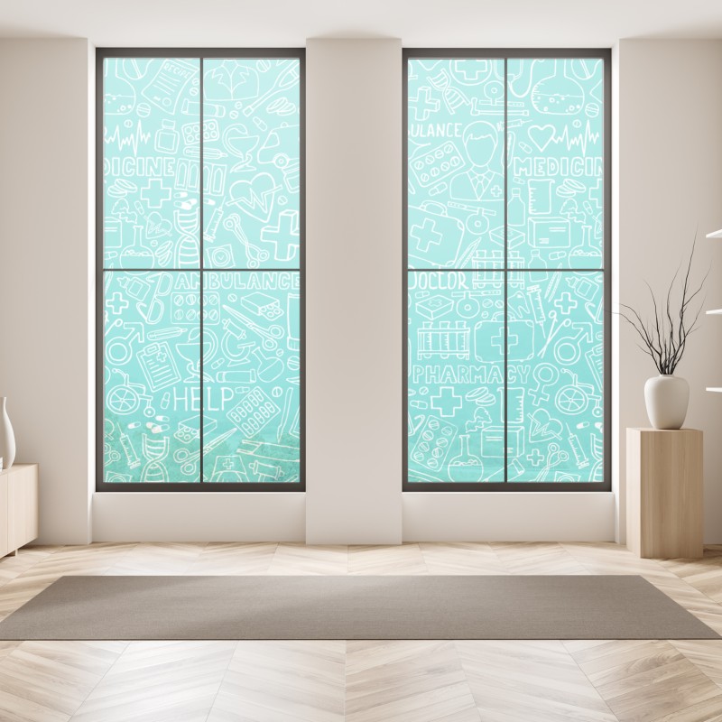 Naklejka na okno lamy na Altiplano – Wallissimo®