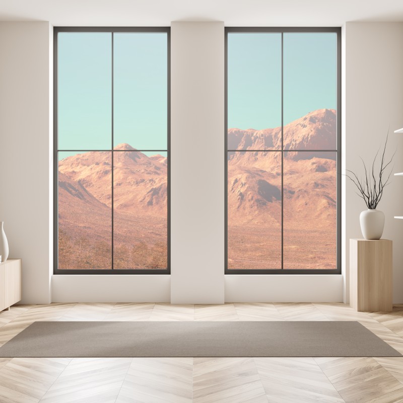 Naklejka na okno bukiet czerwonych róż w zbliżeniu – Wallissimo®