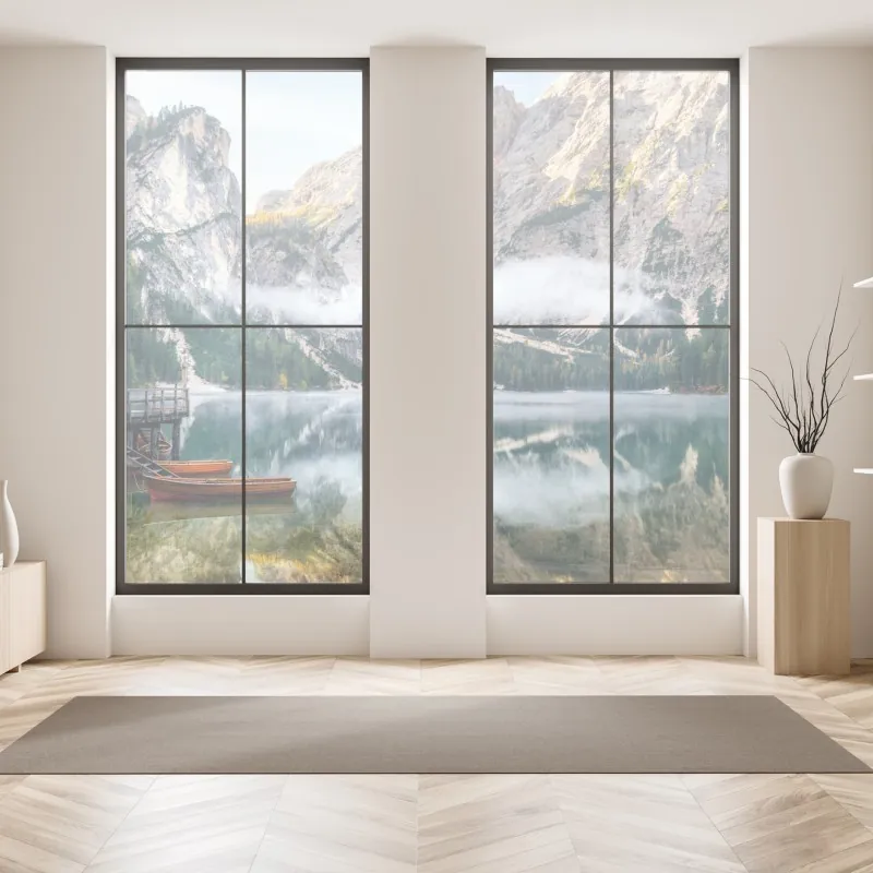 Naklejka na okno majestatyczne klify nad turkusowym oceanem – Wallissimo®