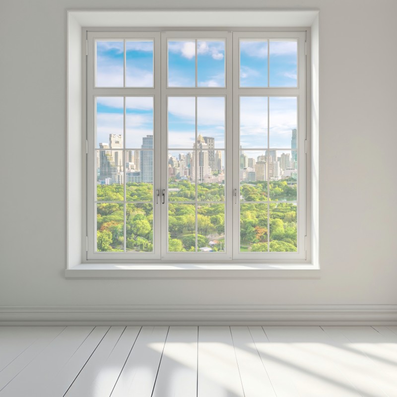 Naklejka na okno słoneczna panorama Bangkoku nad parkiem Lumpini – Wallissimo® Naklejka na okno słoneczna panorama Bangkoku nad parkiem Lumpini – Wallissimo®