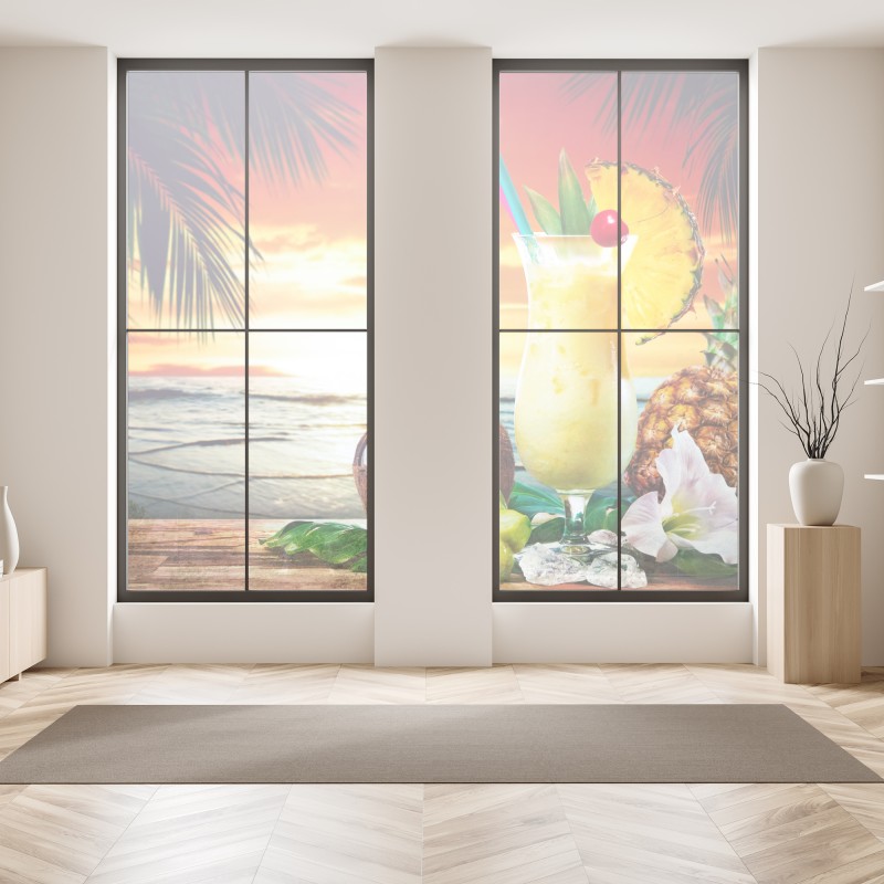 Naklejka na okno ścieżka wybrzeżna do Hor Point, St Ives – Wallissimo®