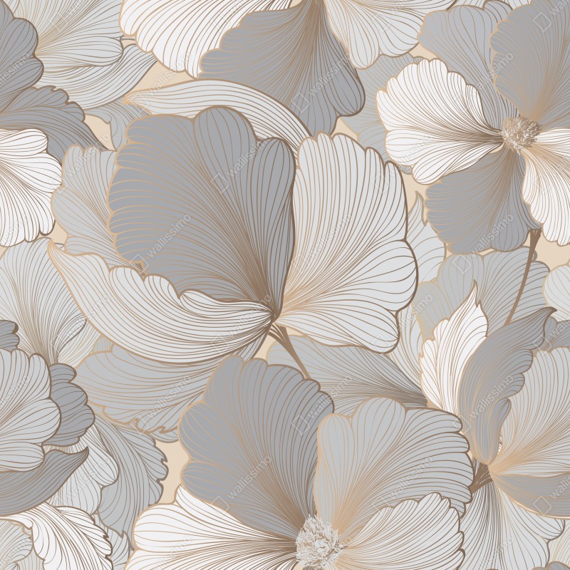 Naklejka na okno delikatny pastelowy wzór kwiatowy – Wallissimo® Naklejka na okno delikatny pastelowy wzór kwiatowy – Wallissimo®