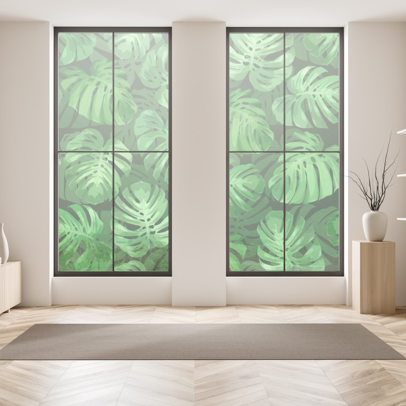 Naklejka na okno Sveti Stefan, Czarnogóra historyczny kurort na wyspie – Wallissimo®