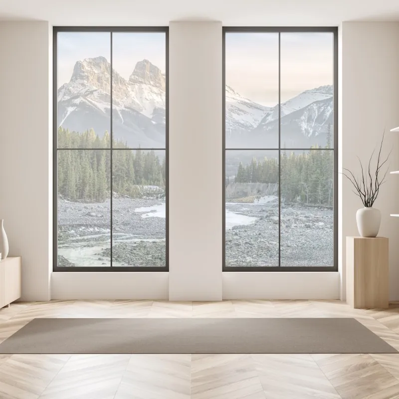 Naklejka na okno delikatny pastelowy wzór kwiatowy – Wallissimo®