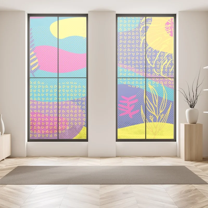 Naklejka na okno majestatyczny widok na Shkhara z Ushguli – Wallissimo®