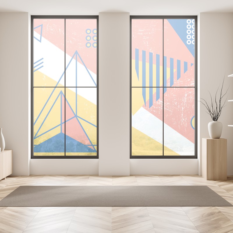 Naklejka na okno czarna faktura marmuru – Wallissimo®