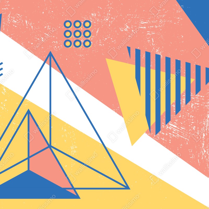 Naklejka na okno pastelowa kompozycja geometryczna – Wallissimo® Naklejka na okno pastelowa kompozycja geometryczna – Wallissimo®