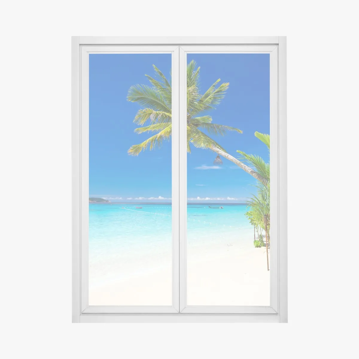 Naklejka na okno tropikalna plaża w Tajlandii – Wallissimo® Naklejka na okno tropikalna plaża w Tajlandii – Wallissimo®