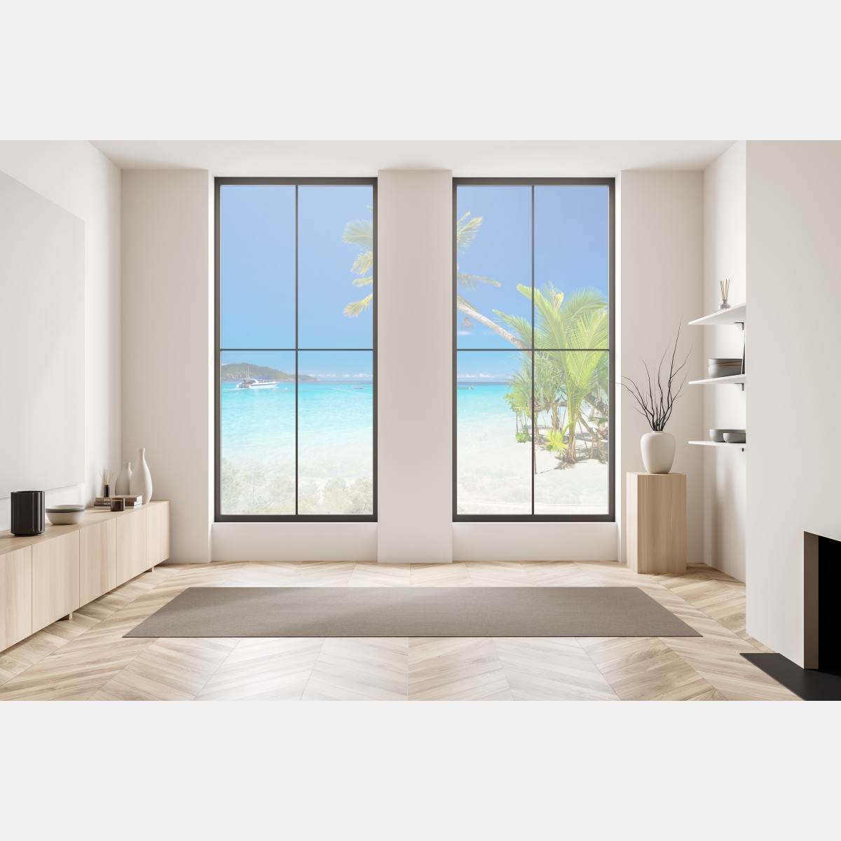 Naklejka na okno tropikalna plaża w Tajlandii – Wallissimo® Naklejka na okno tropikalna plaża w Tajlandii – Wallissimo®