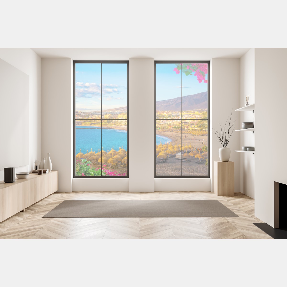 Naklejka na okno słoneczna plaża Torviscas, Teneryfa – Wallissimo® Naklejka na okno słoneczna plaża Torviscas, Teneryfa – Wallissimo®