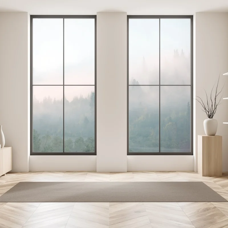 Naklejka na okno różowy wzór z piwoniami – Wallissimo®