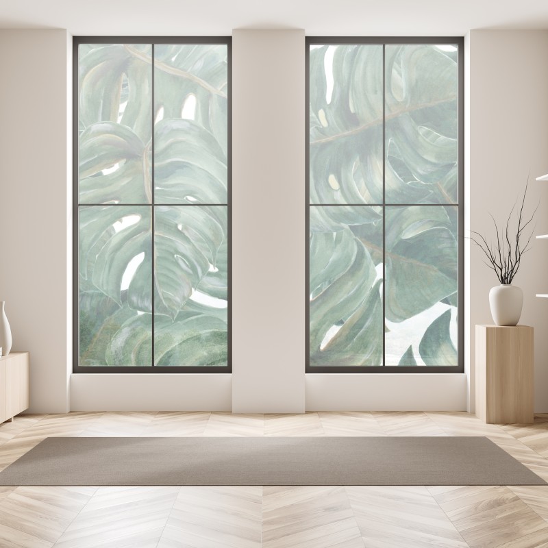 Naklejka na okno senny wschód słońca nad mglistym torfowiskiem – Wallissimo®