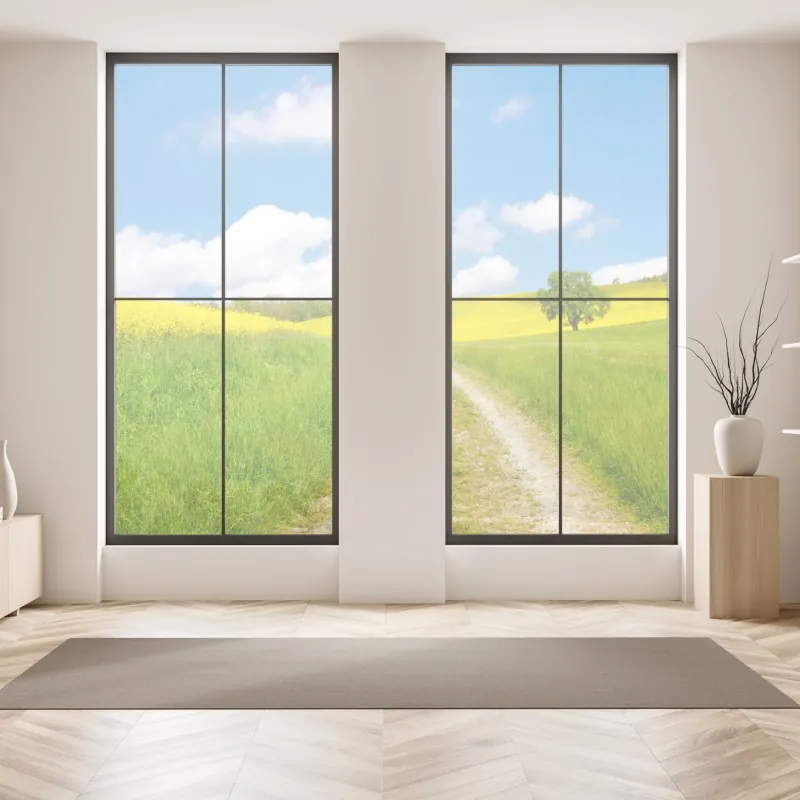 Naklejka na okno bukiet czerwonych róż w zbliżeniu – Wallissimo®