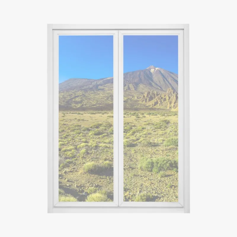 Naklejka na okno panorama Teide na Teneryfie