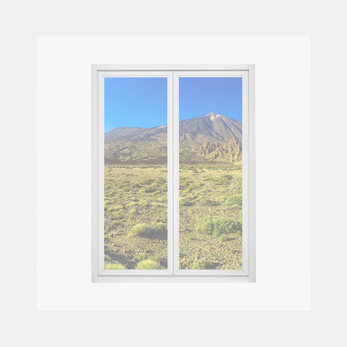 Window decal Teide panorama in Tenerife national park