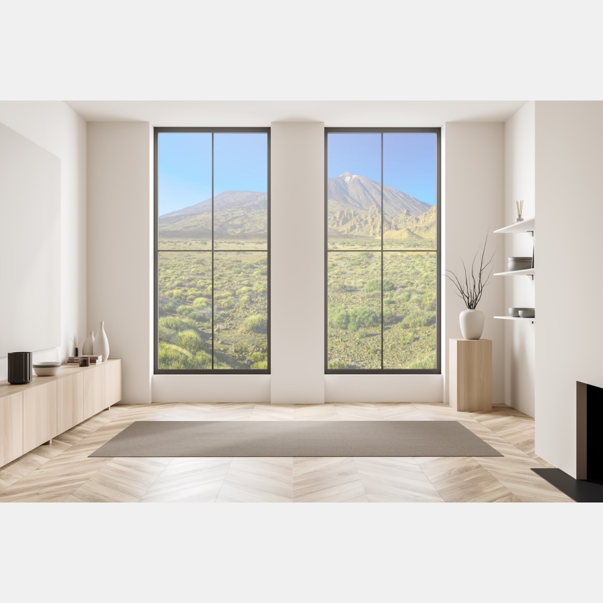 Naklejka na okno panorama Teide na Teneryfie – Wallissimo® Naklejka na okno panorama Teide na Teneryfie – Wallissimo®