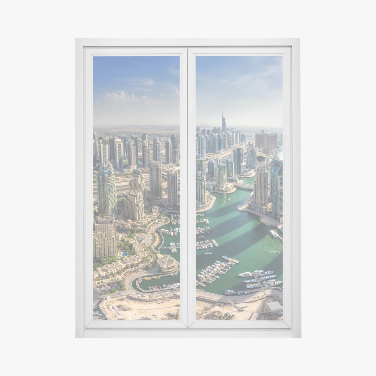 Window decal Dubai Marina skyline panorama