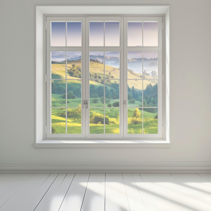 Naklejka na okno zachód słońca w Karpatych nad zielonymi wzgórzami – Wallissimo® Naklejka na okno zachód słońca w Karpatych nad zielonymi wzgórzami – Wallissimo®