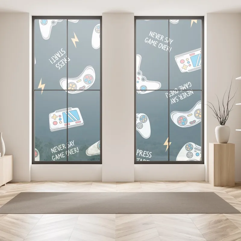 Naklejka na okno delikatny wzór z magnoliami – Wallissimo®