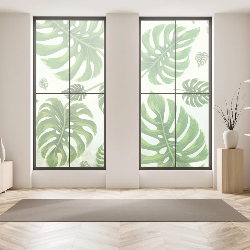 Naklejka na okno wschód słońca nad mglistym grzbietem z kamienną ścieżką – Wallissimo®