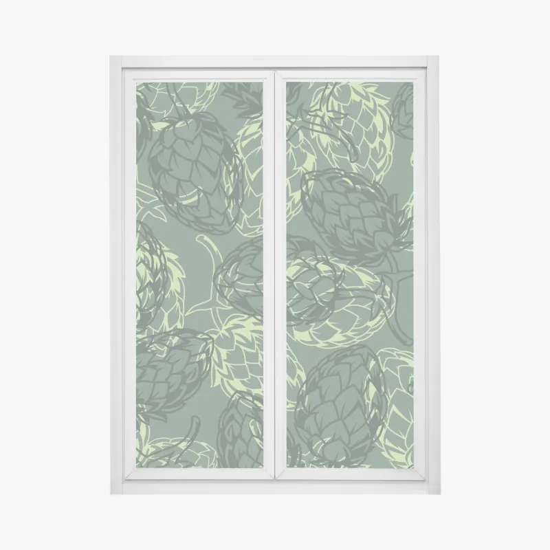 Naklejka na okno abstrakcyjne marmurowe tło w odcieniach turkusu i fioletu ze złotem – Wallissimo®