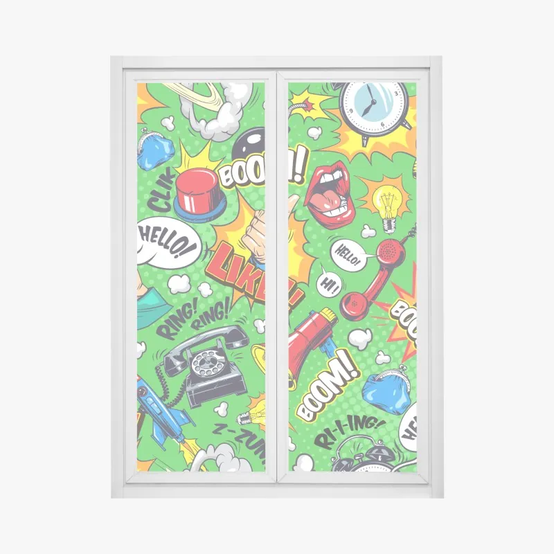 Naklejka na okno wschód słońca nad Wodospadami Epupa – Wallissimo®