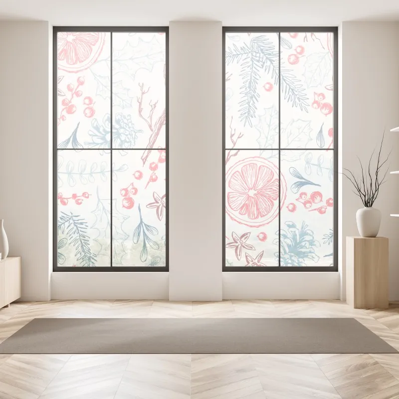 Naklejka na okno panorama lotnicza wybrzeża Rodos – Wallissimo®