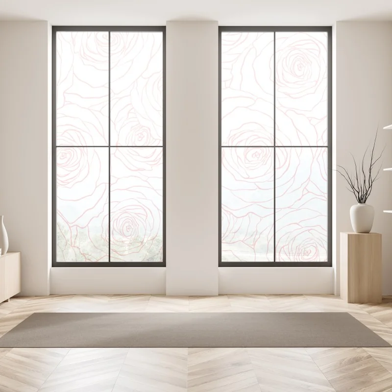 Naklejka na okno senny wschód słońca nad mglistym torfowiskiem – Wallissimo®