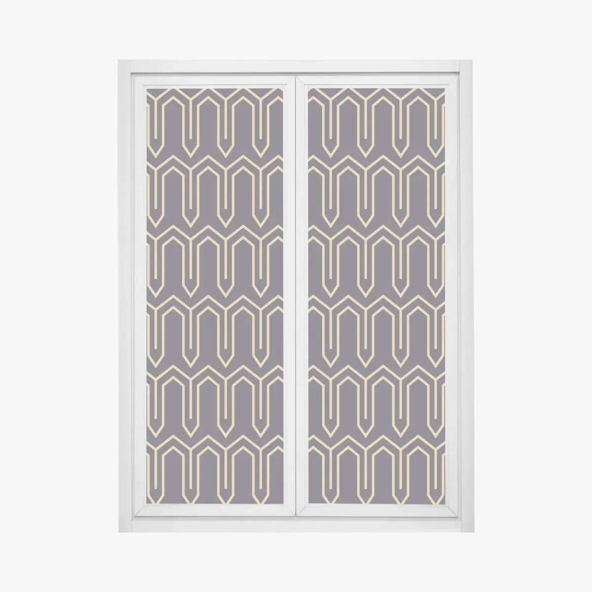 Naklejka na okno art deco geometryczny wzór w złocie na czarnym tle – Wallissimo® Naklejka na okno art deco geometryczny wzór w złocie na czarnym tle – Wallissimo®